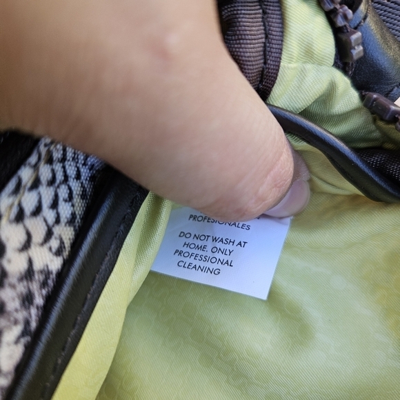 Tous small snakeskin print crossbody bag neutral tones - Picture 9 of 11